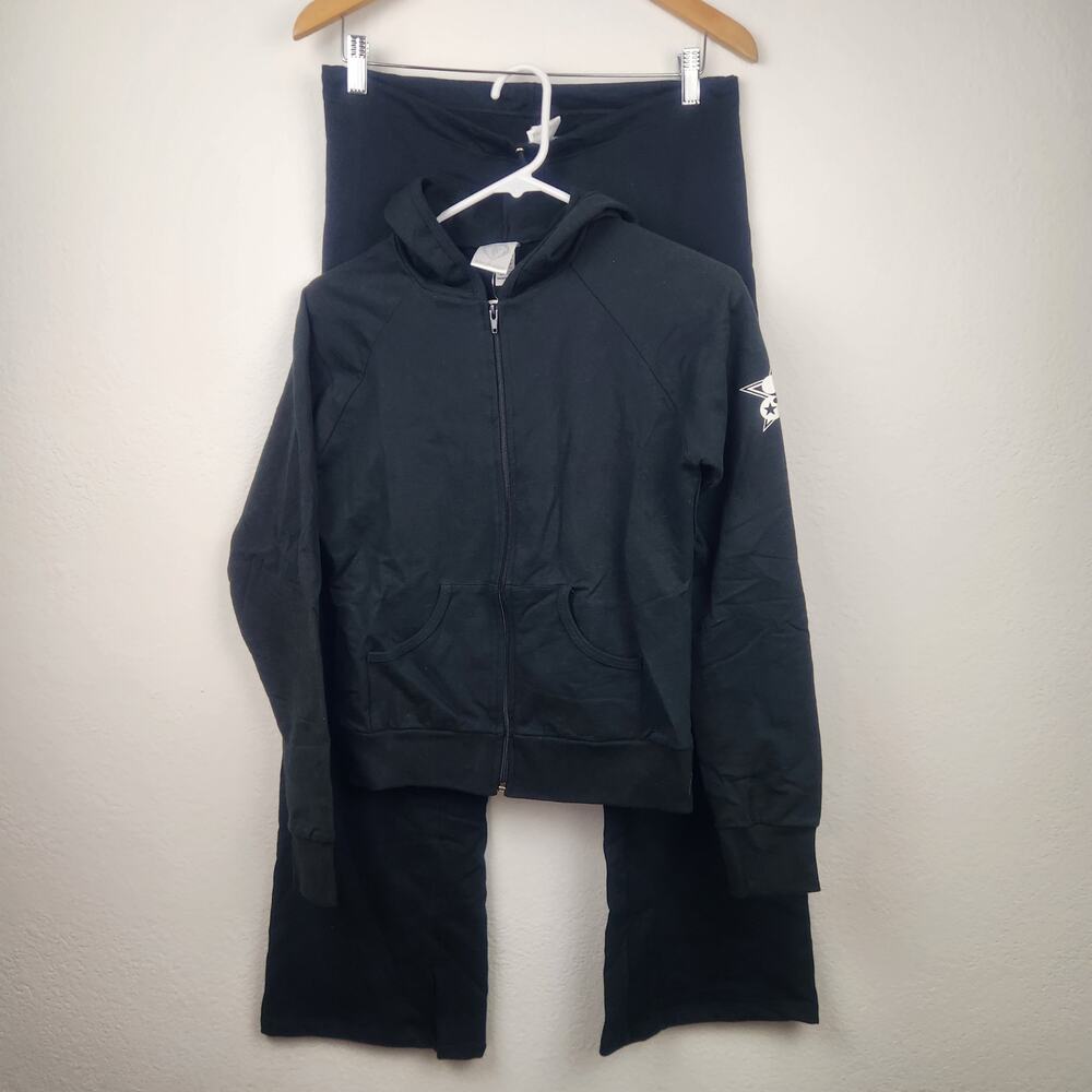 Flesh Girl by Fleshgear Tracksuit Track Suit Black Women Size Small NWT Y2K